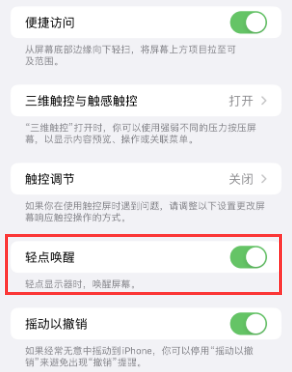 都昌苹果授权维修站分享iPhone轻点无法唤醒怎么办