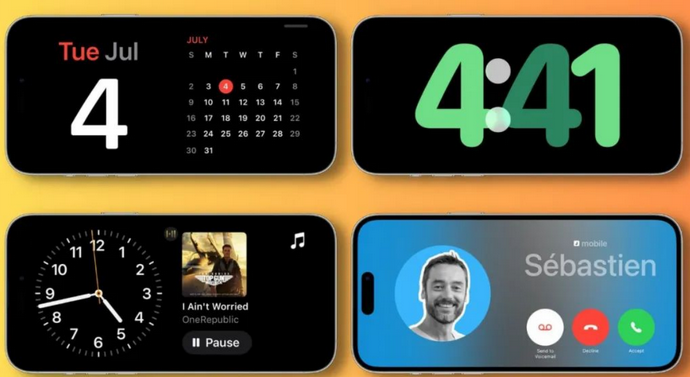 都昌苹果手机维修分享iOS17横屏充电待机显示有什么好处 