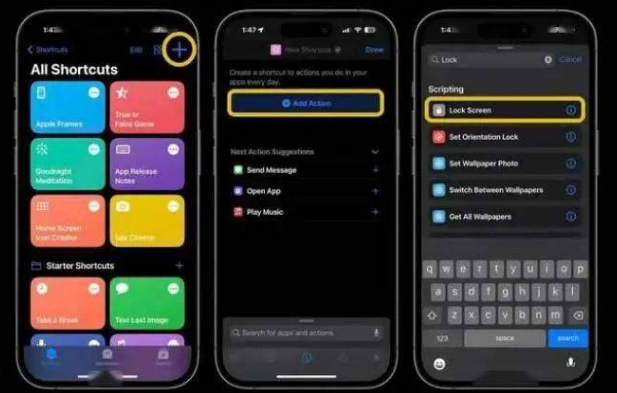 都昌苹果14锁屏维修店分享iPhone14升级iOS16.4后如何创建锁屏快捷方式 