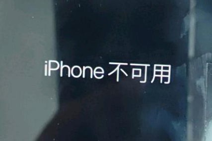 都昌苹果服务网点分享锁屏界面显示“iPhone 不可用”如何解决 